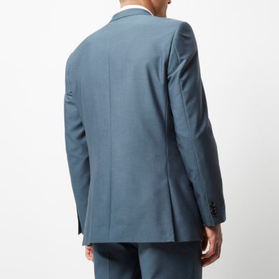Blue tailored suit jacket